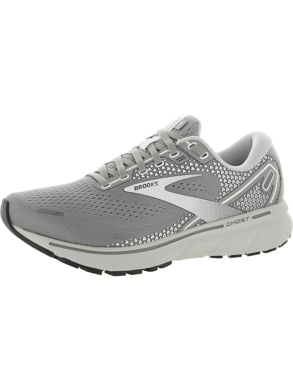 Brooks Ghost 14 light grey running sneaker size 7.5